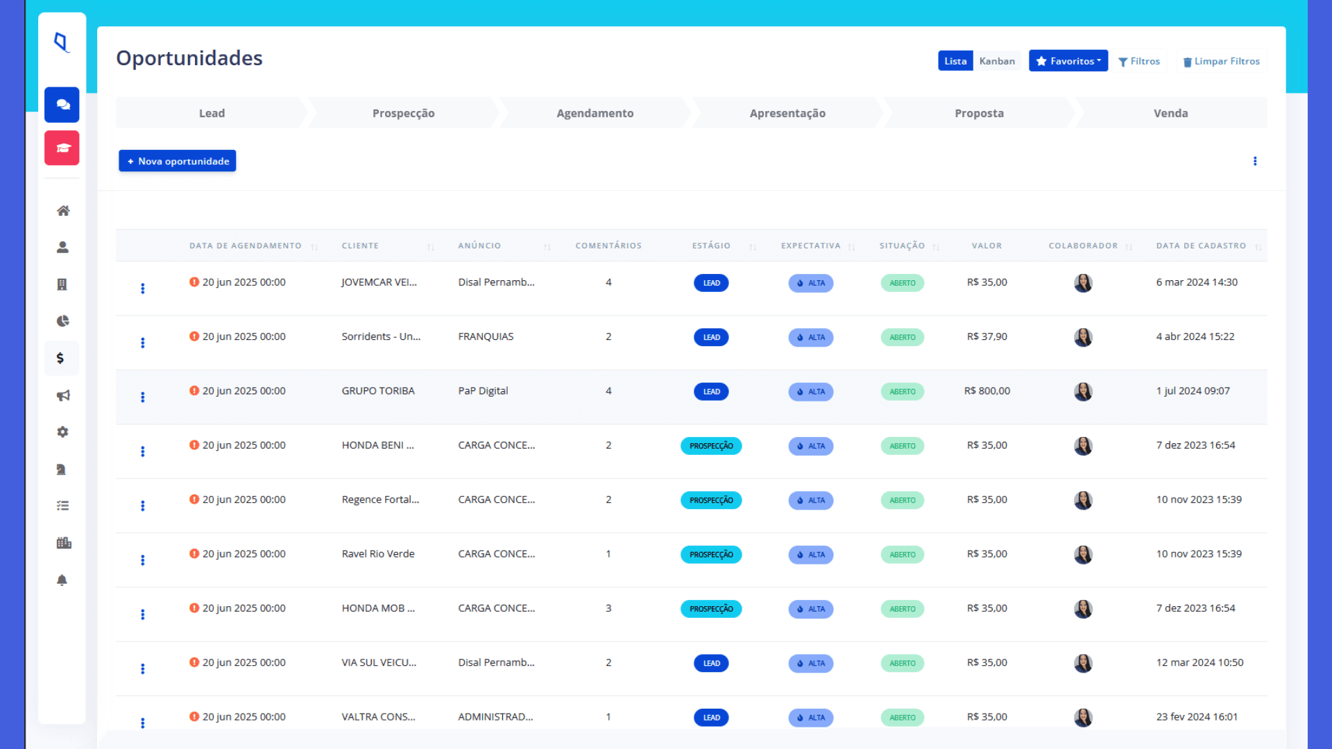 Imagem do projeto Playnee - CRM
