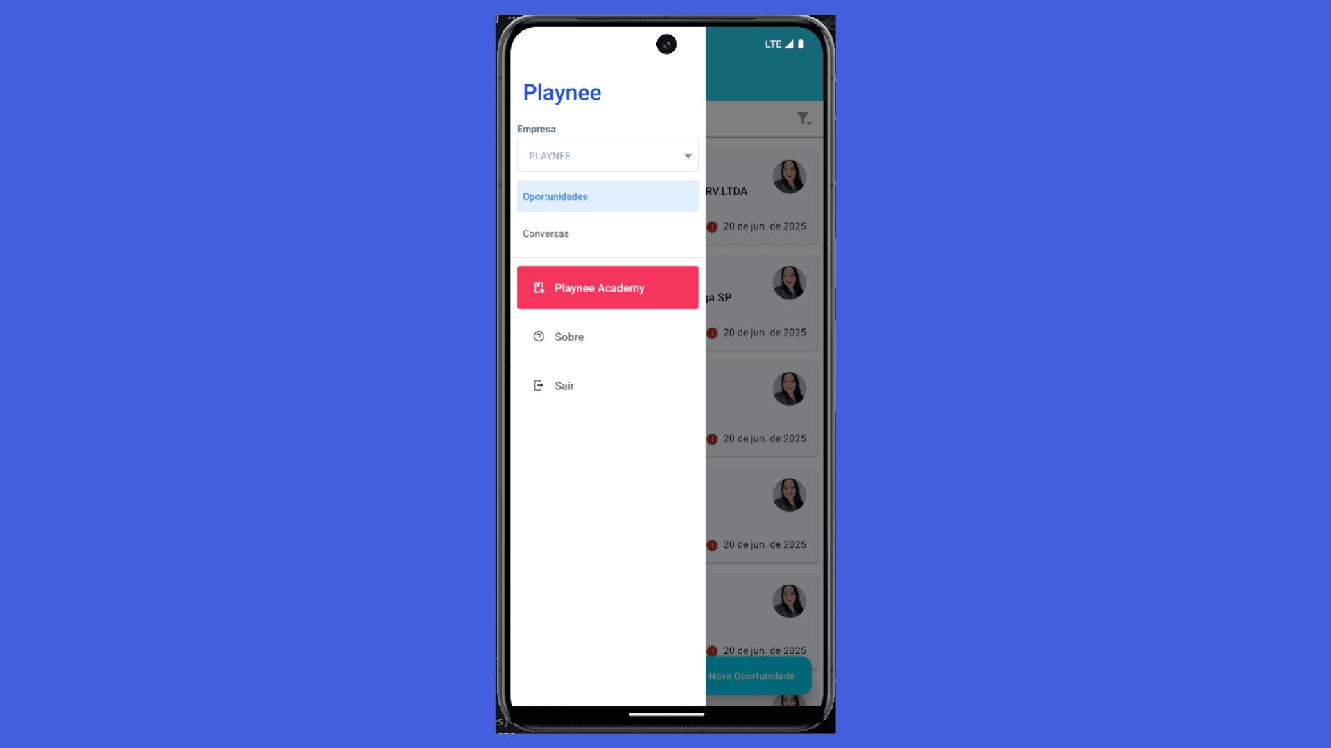 Imagem do projeto Playnee - CRM